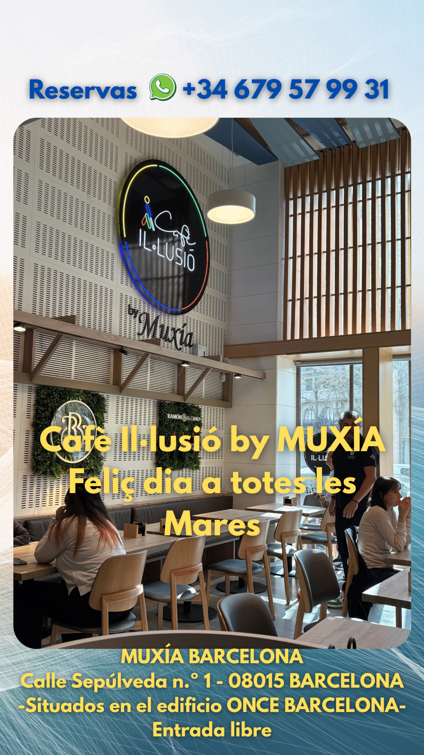 🌸💖 💖 Encara que avui fem festa, no ens oblidem de totes les mares! 💖 Des de Cafè Il·lusió by MUXÍA, volem enviar un afectuós record a totes les mares que gaudeixen de la nostra gastronomia i fan que cada dia sigui especial. 🌷✨ Ens retrobem demà, amb els millors plats, l’ambient més acollidor i tota l’experiència gastronòmica que tant us agrada! 💕 📍 Cafè Il·lusió by MUXÍA – Estem a L’ONCE BARCELONA, Carrer Sepúlveda nº1 Barcelona. #FeliçDiaDeLaMare #CafèIl·lusióByMUXÍA #CelebracióAmbSabor #RestaurantBarcelona #GastronomiaQueCaptiva #GaudeixCadaInstant #MomentsInoblidables #CuinaAmbCor #SaborsÚnics #DiaEspecial #AmbVosaltresSempre #MenjarQueSorprèn #AndorraTaste #CuinaDeQualitat #MomentsPerRecordar #ElMillorPerElla #BarcelonaRestaurantes #Tapes #Tapas #Carnspremium #Menudeldia #Elimllormenudeldia